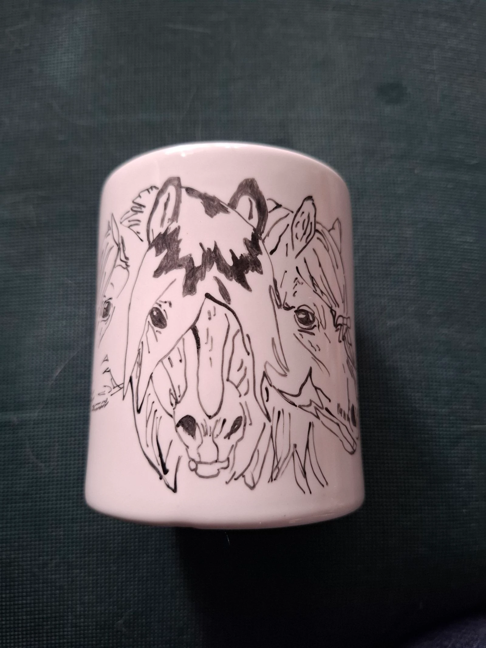 Spaarpot met pony afbeelding
